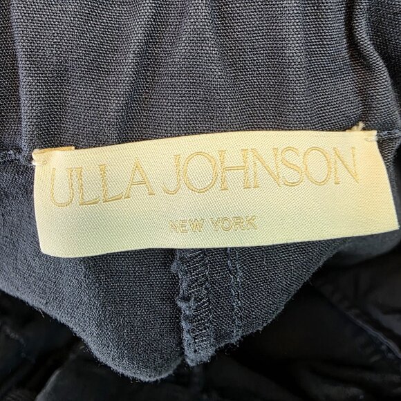 Ulla Johnson Pants Womens 6 Navy Blue Cargo Joggers Paperbag Waist Drawstring - Picture 9 of 11